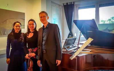 Update 05.05.2019 – Photos of the CONCERT and READING: Spring Feelings – Music with reading from the “Kreutzer Sonata” by Tolstoy. The Duo Sis presents works by Beethoven for violin and piano.