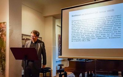 Update 01.03.2020 – Photos from the CONCERT: Dr. Axel Schröter (reading) and Yizhuo Meng (piano): Musical lecture about the influence of August von Kotzebue on the work of L. v. Beethoven