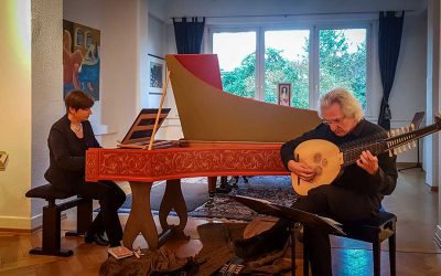 Update 28.10.2019 – Photos from the CONCERT: Sigrun Stephan (harpsichord) and Andreas Nachtsheim (lute) present music from the 16th to the 18th century, with a reading from “On the handling of people” by Knigge